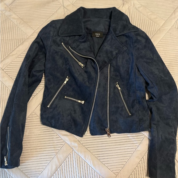 Blue Suede Jacket - Picture 2 of 2